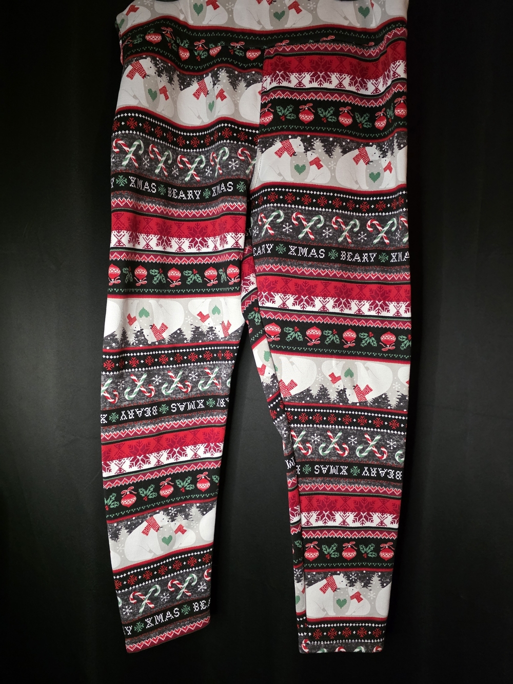 No boundaries XXL Fleece Polar Bear Christmas Leggings
